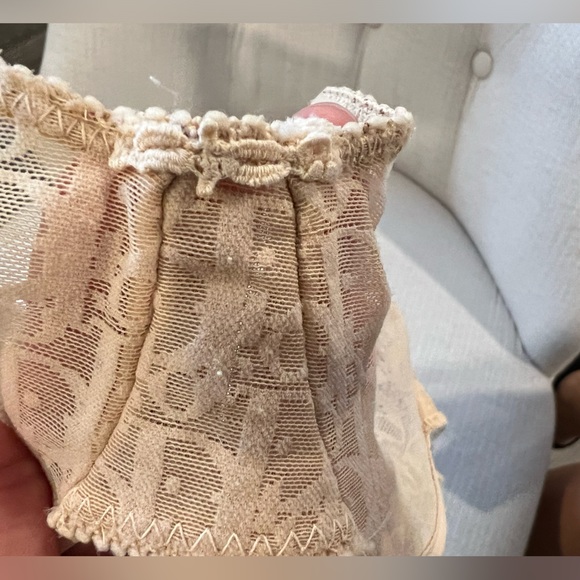 Dior Sheer Nude Mesh Monogram Strapless Bra . - Picture 5 of 9